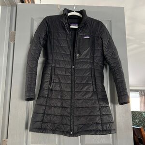 Long black Patagonia coat